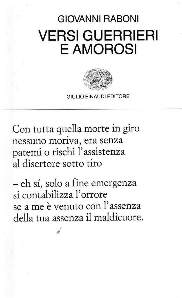 Versi guerrieri e amorosi