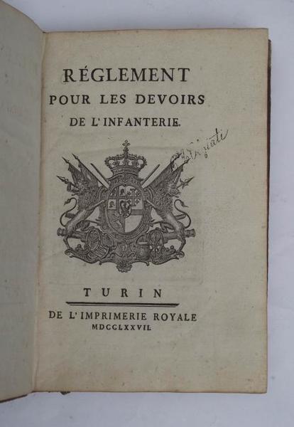 Réglement pour les devoirs de l'infanterie.