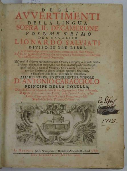 Degli avvertimenti della lingua sopra il Decamerone.