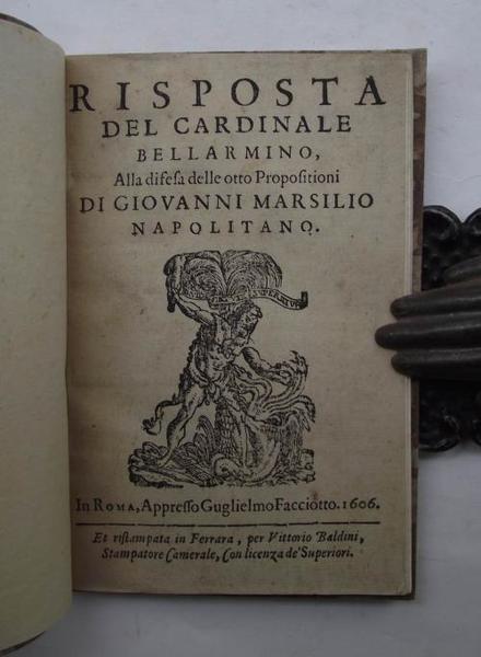 Risposta. alla difesa delle otto Propostioni di Giovanni Marsilio napolitano.