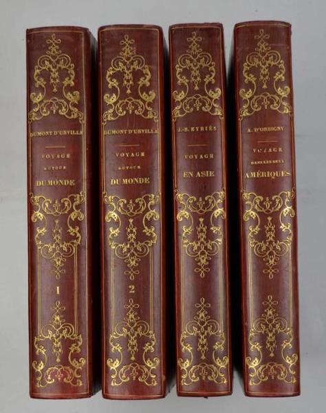 Raccolta di tre celebri opere di viaggi francesi dell'800.
