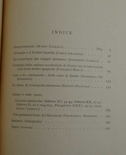 Studi danteschi fondati da Michele Barbi. Volume ventinovesimo.