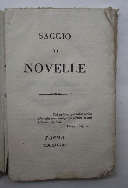 Saggio di novelle.