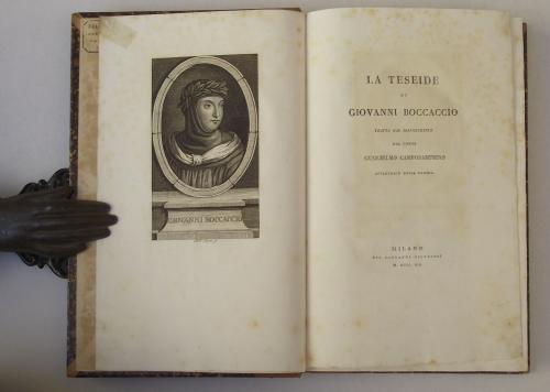 La Teseide. Tratta dal manoscritto del conte Guglielmo Camposampietro.