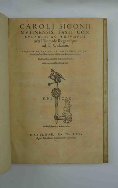 Fasti consulares, ac Triumphi acti à Romulo Rege usque ad …