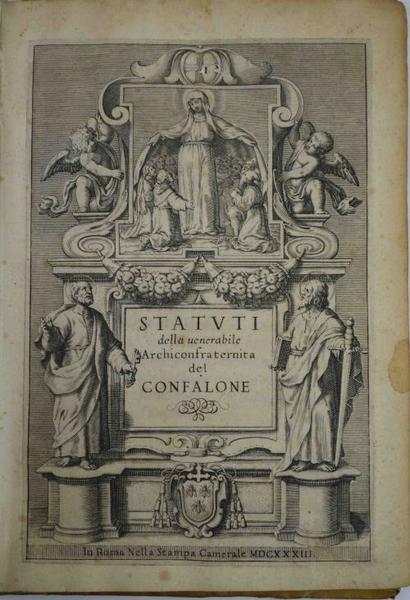 Statuti della venerabile archiconfraternita del Confalone.