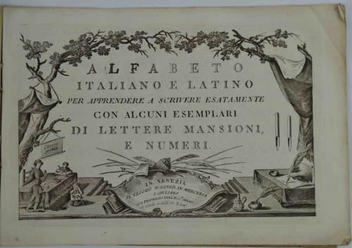 Alfabeto italiano e latino per apprendere a scrivere esattamente con …