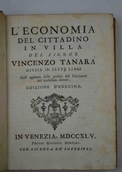 L’economia del Cittadino in Villa… Divisa in sette libri Coll’aggiunta …