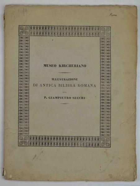 Campione d'antica bilibra romana in piombo conservato nel Museo Kircheriano …