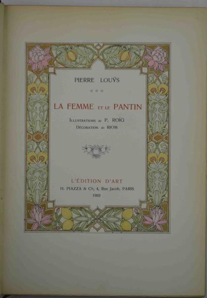 La femme et le Pantin…