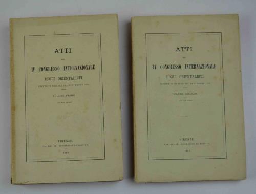 Atti del IV congresso internazionale degli orientalisti tenuto in Firenze …