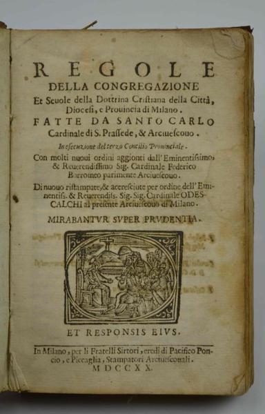 Regole della Congregazione et Scuole della Dottrina Cristiana della Città, …