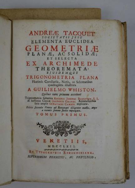 Elementa euclidea geometriae planae, ac solidae, et selecta ex Archimede …