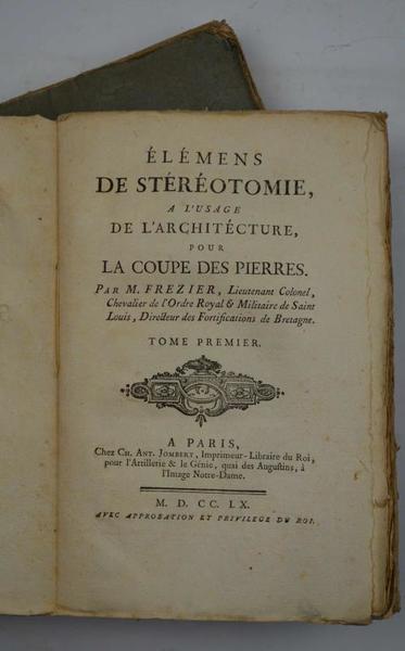 Élémens de stéréotomie, à l'usage de l'architecture, pour la coupe …