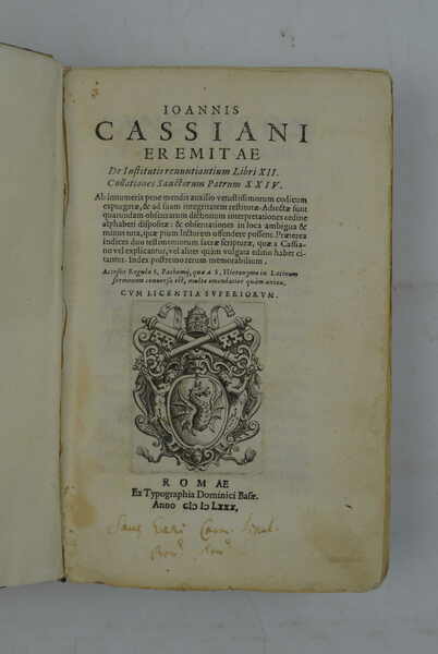 De Institutis renuntiantium Libri XII. Collationes Sanctorum Patrum XXIV. Ab …