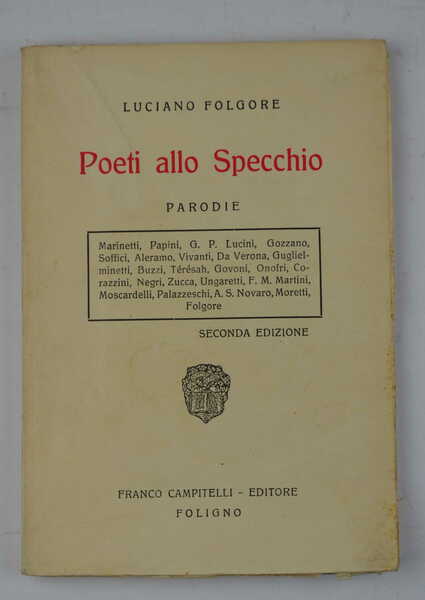 Poeti allo specchio. Parodie… Seconda edizione.