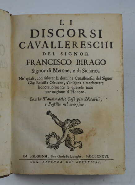 Opere cavalleresche… Distinte in quattro Libri…