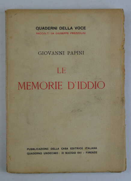 Le memorie d'Iddio.