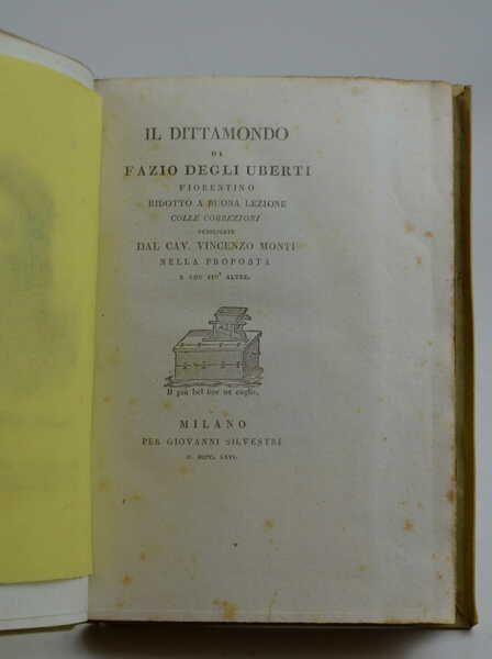 Il Dittamondo… ridotto a buona lezione colle correzioni pubblicate dal …