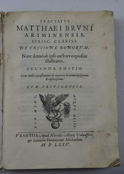De Cessione bonorum nunc denuò ab ipso auctore copiosius illustratus. …