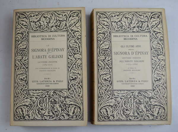 Gli ultimi anni della Signora D'Epinay. Lettere inedite… (1769-1771 e …
