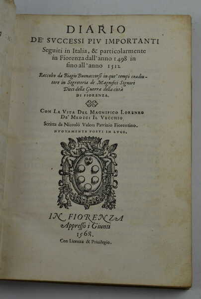 Diario de' successi piu importanti Seguiti in Italia, & particolarmente …