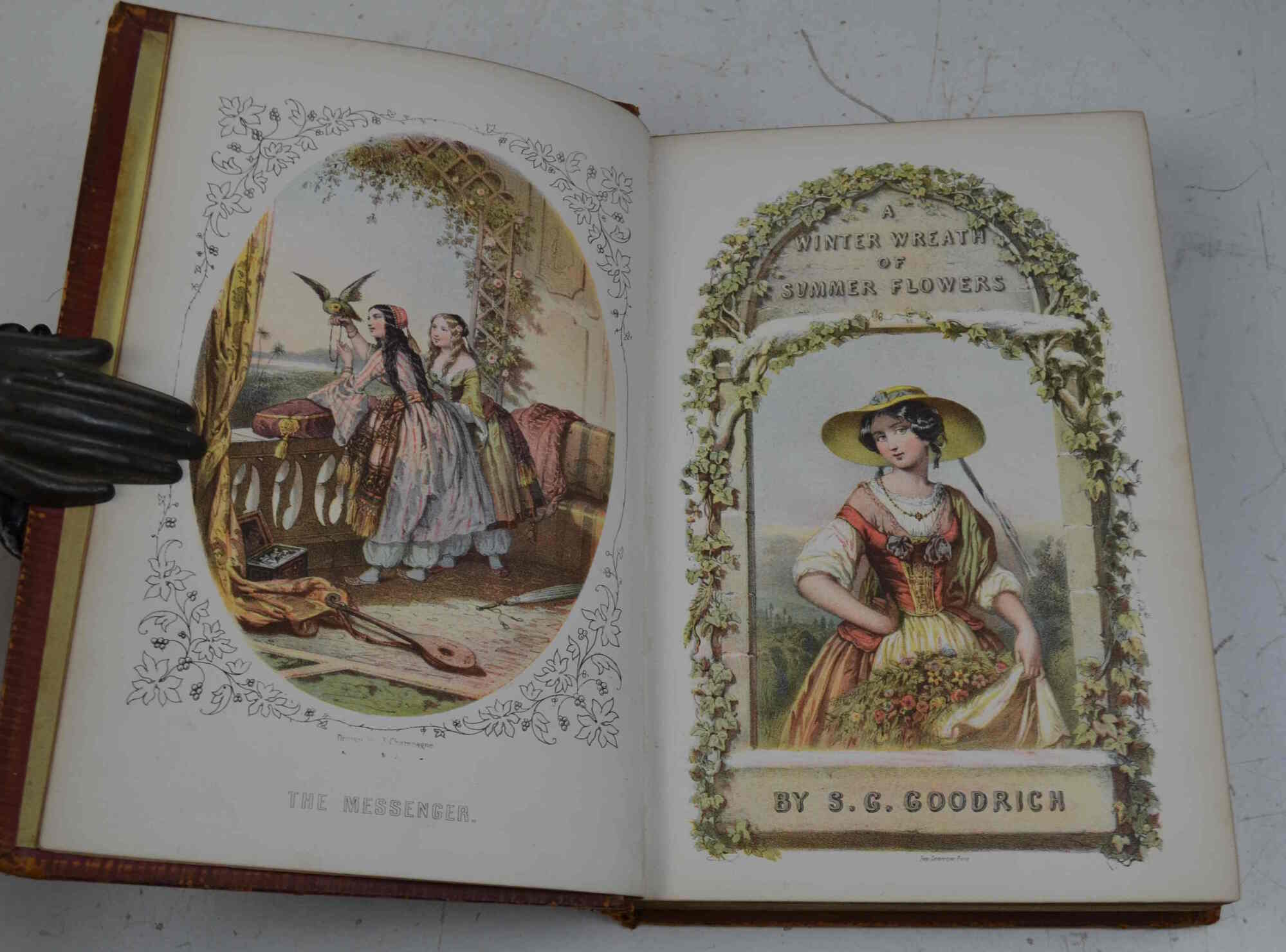 A winter wreath of summer flowers.