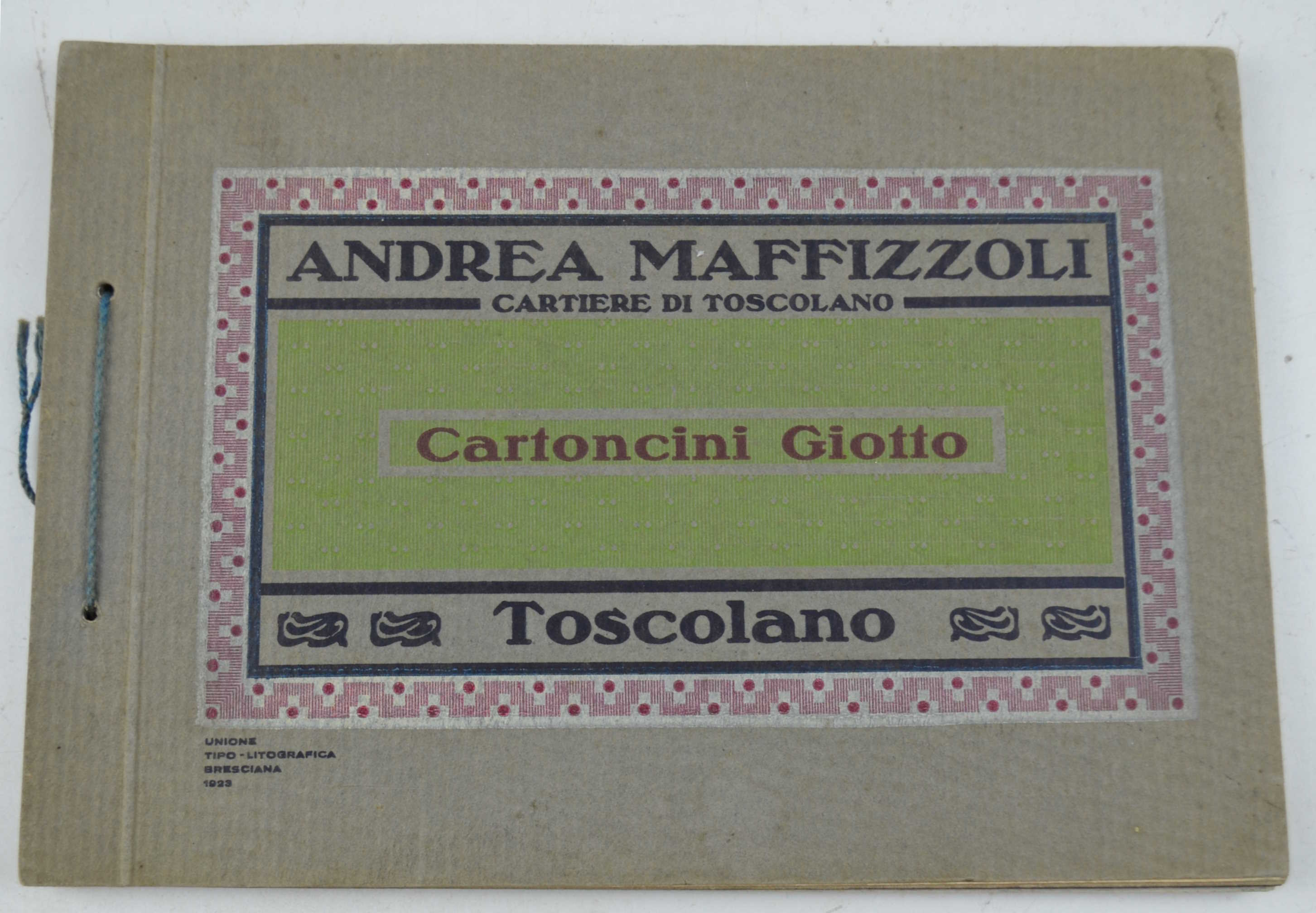 Andrea Maffizzoli. Cartiere di Toscolano. Cartoncini Giotto.