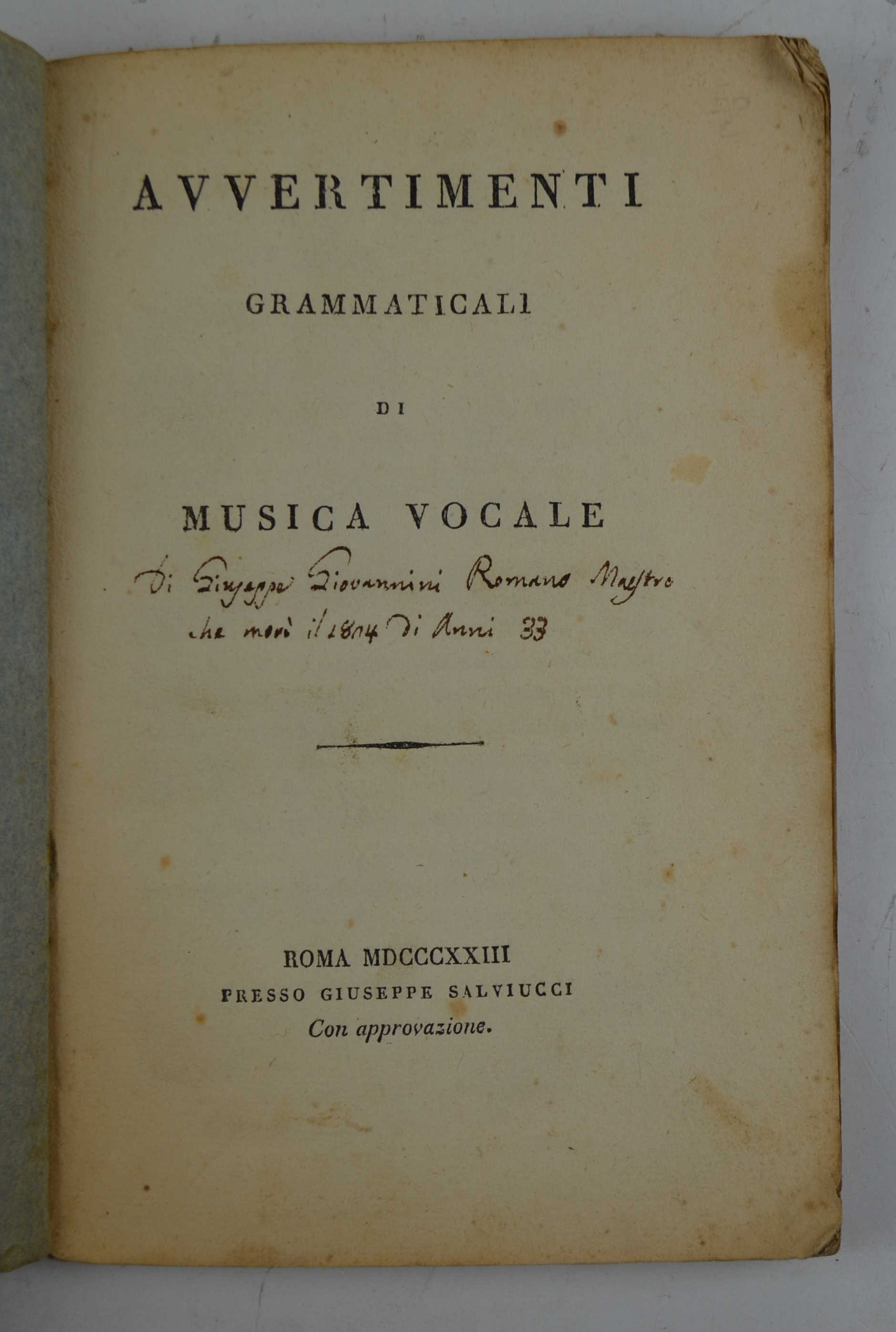 Avvertimenti grammaticali di musica vocale…