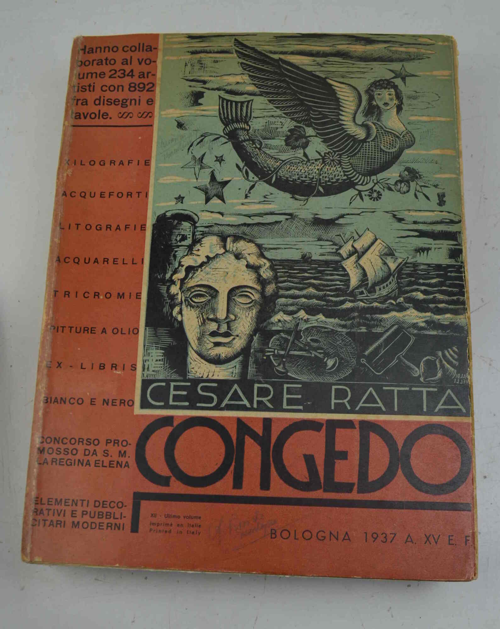 Congedo. A cura di Cesare Ratta artigiano tipografo.