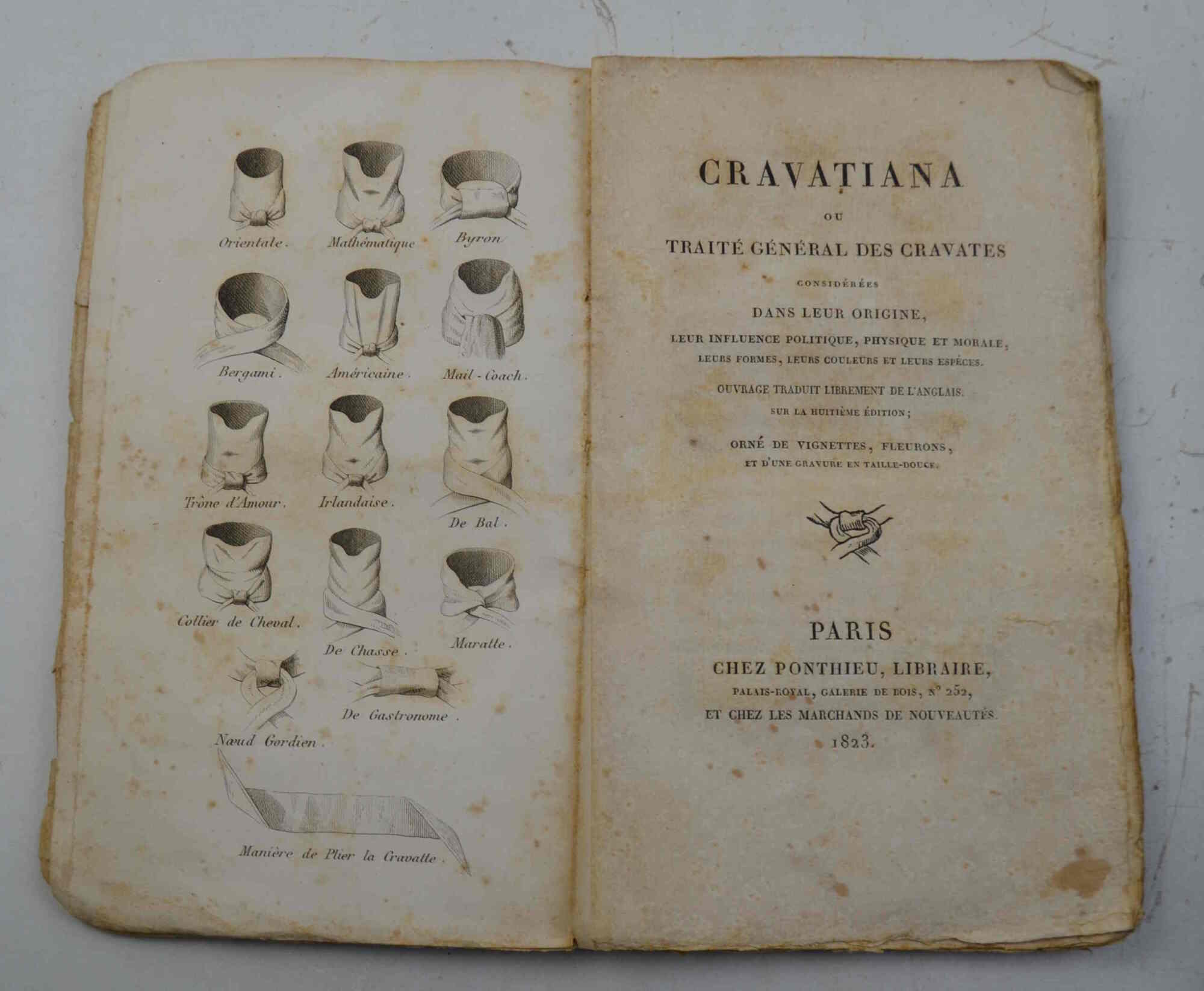 Cravatiana ou traité général des cravates...