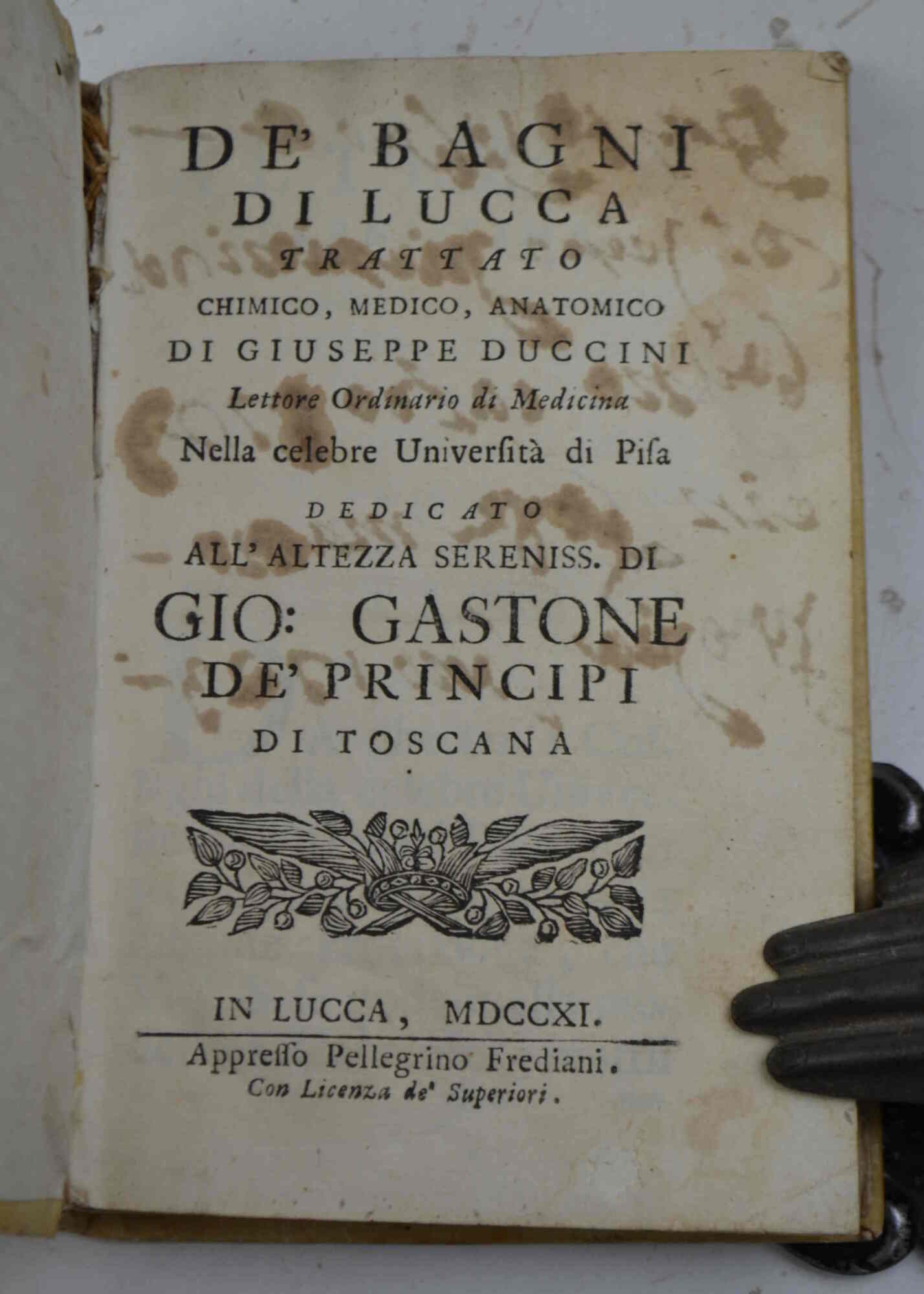 De' Bagni di Lucca trattato chinico, medico, anatomico...