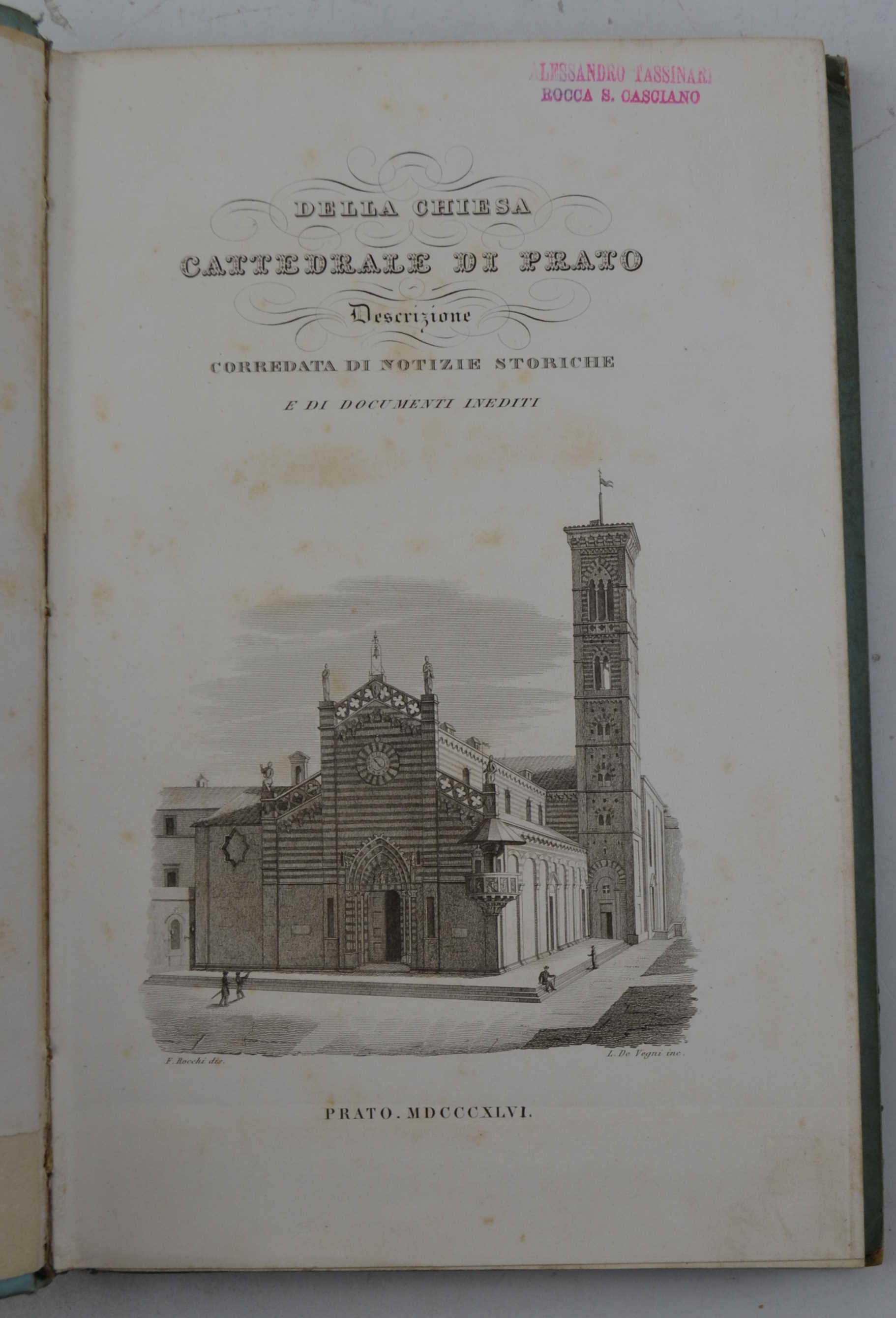 Della chiesa cattedrale di Prato. Descrizione corredata di notizie storiche …