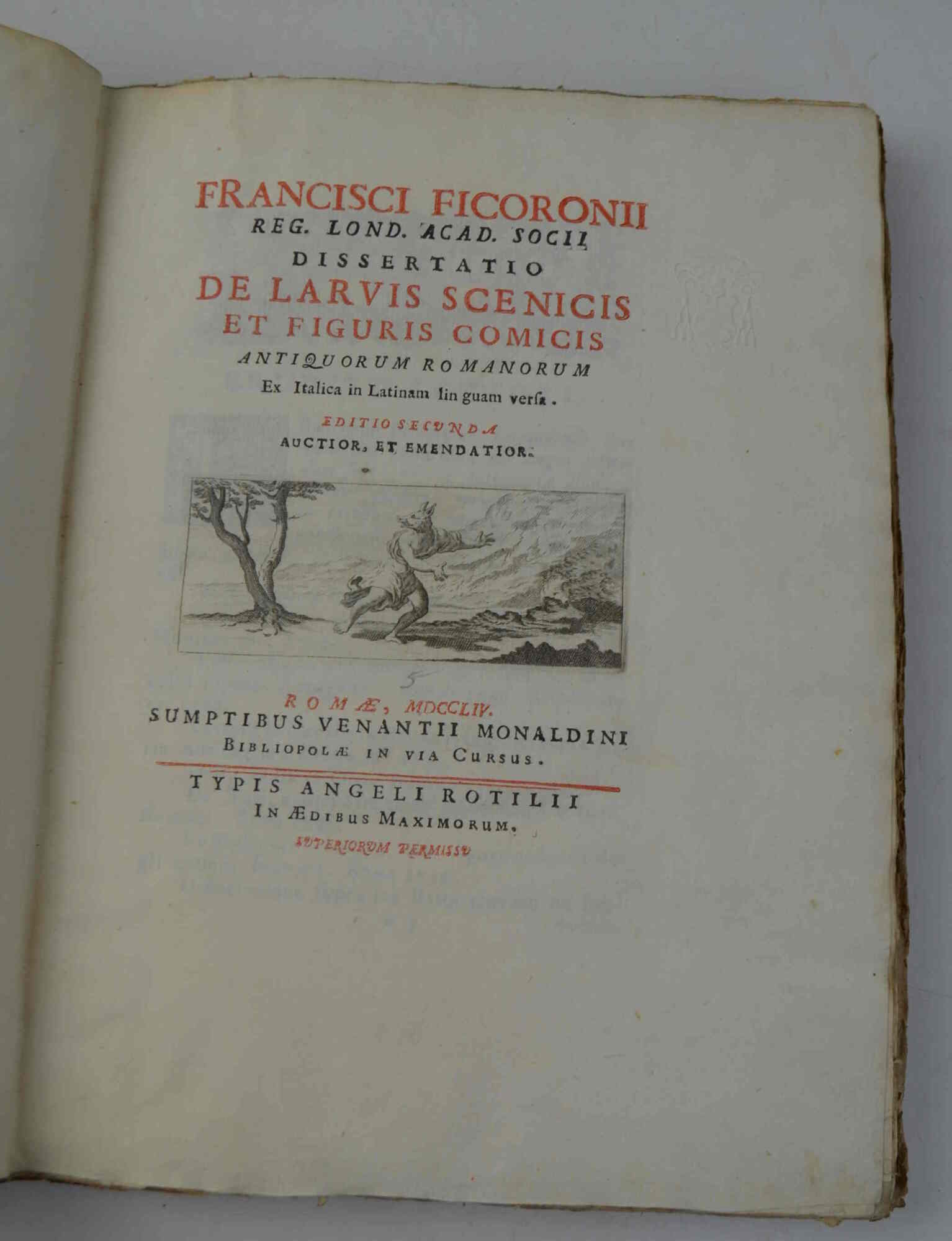 Dissertatio de Larvis scenicis et Figuris comicis antiquorum romanorum ex …