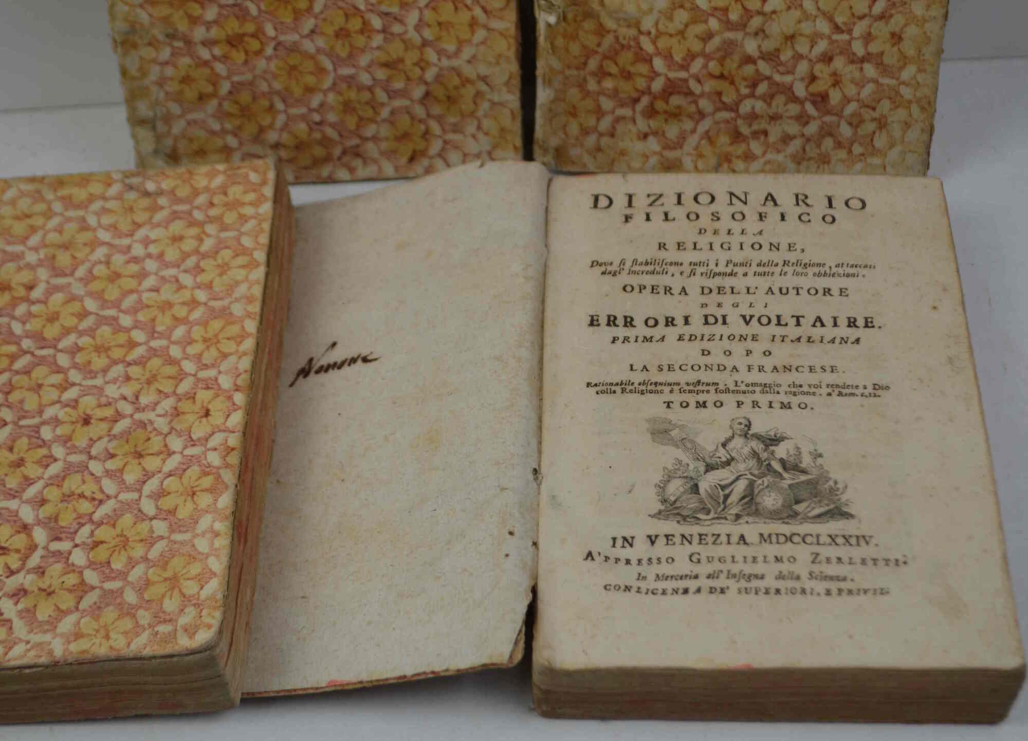 Dizionario filosofico della religione Dove si stabiliscono tutti i Punti …