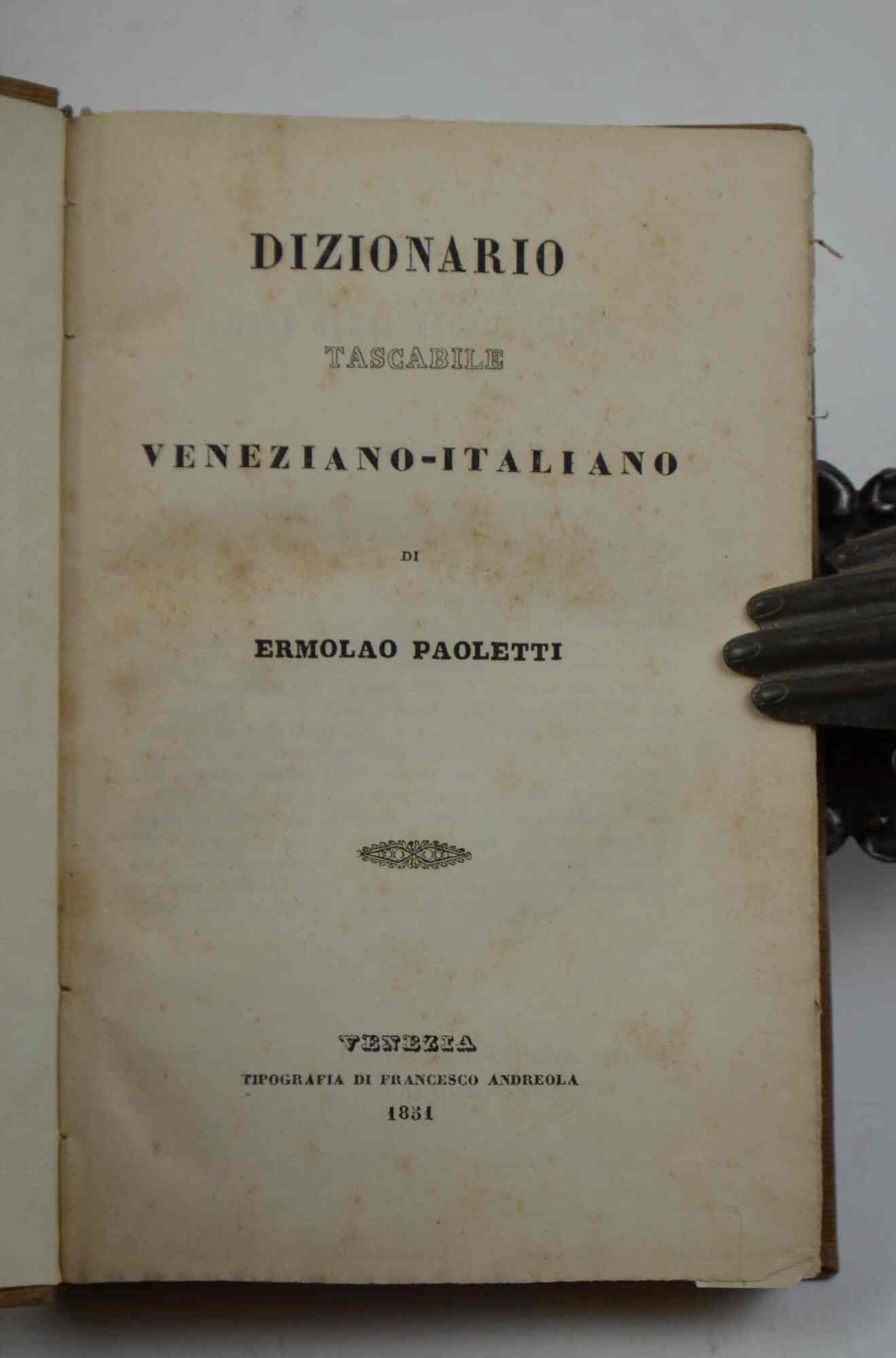 Dizionario tascabile veneziano-italiano...
