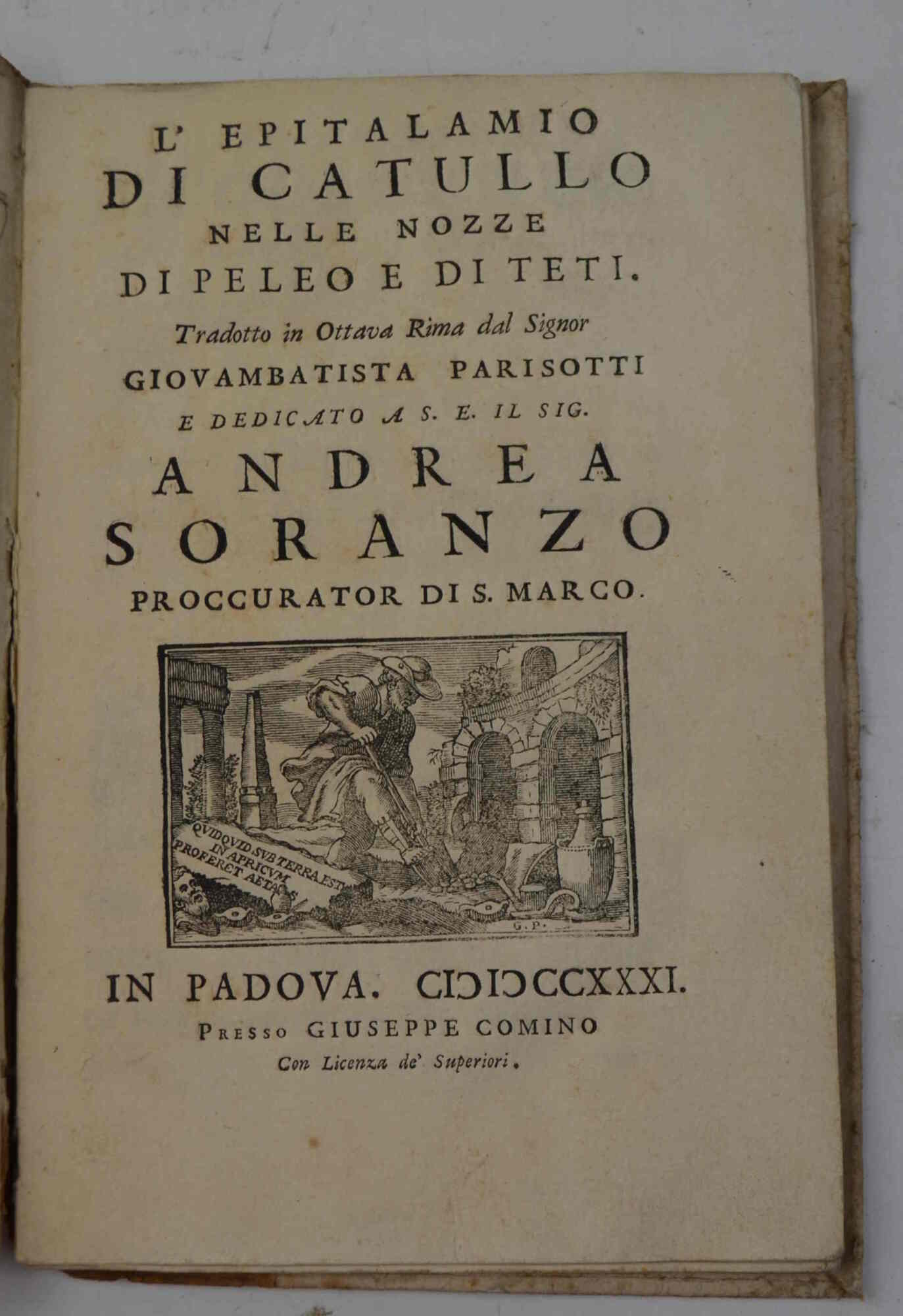 Epitalamio... nelle nozze di Peleo e DI Teti. Tradotto in …