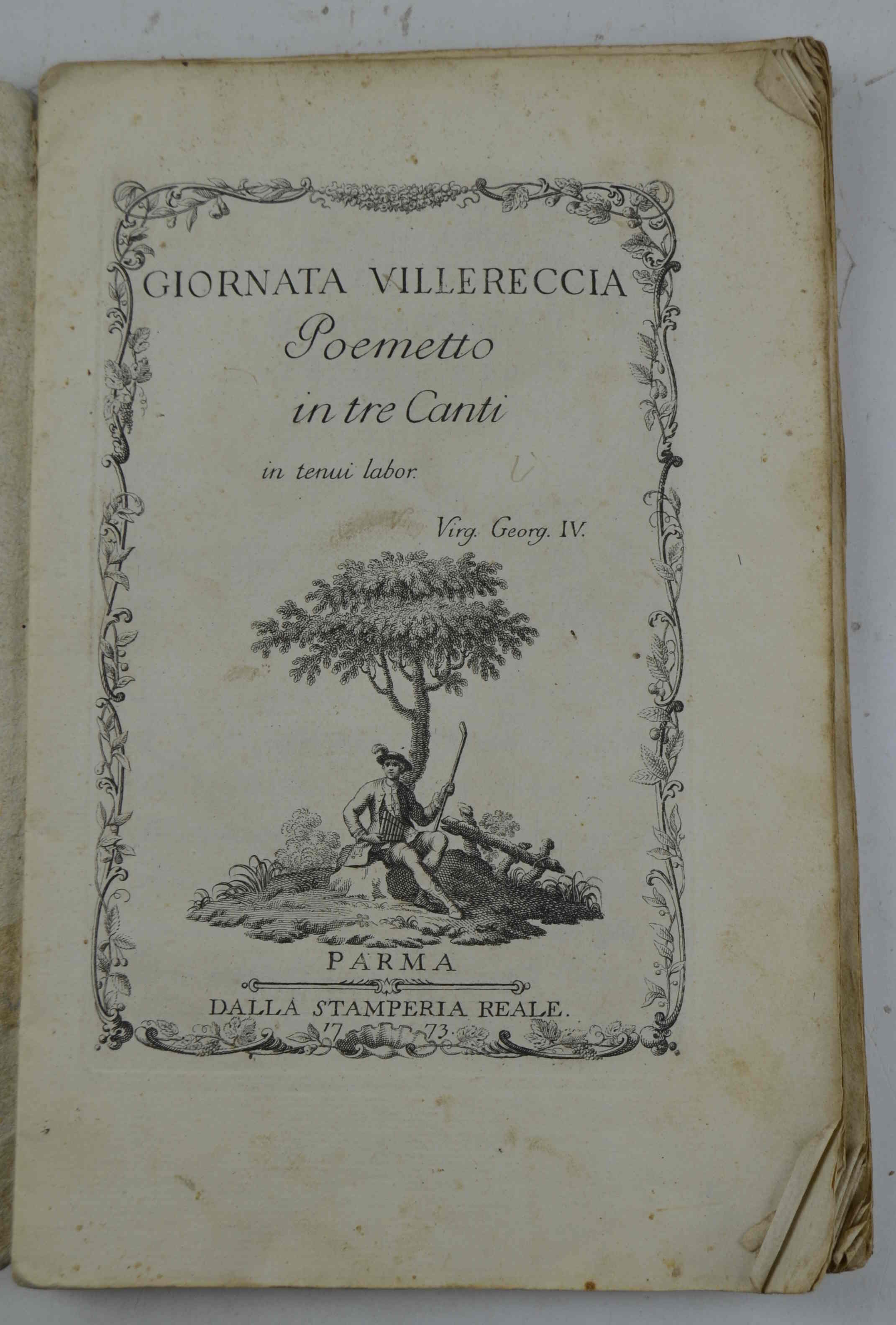 Giornata villereccia. Poemetto in tre canti.