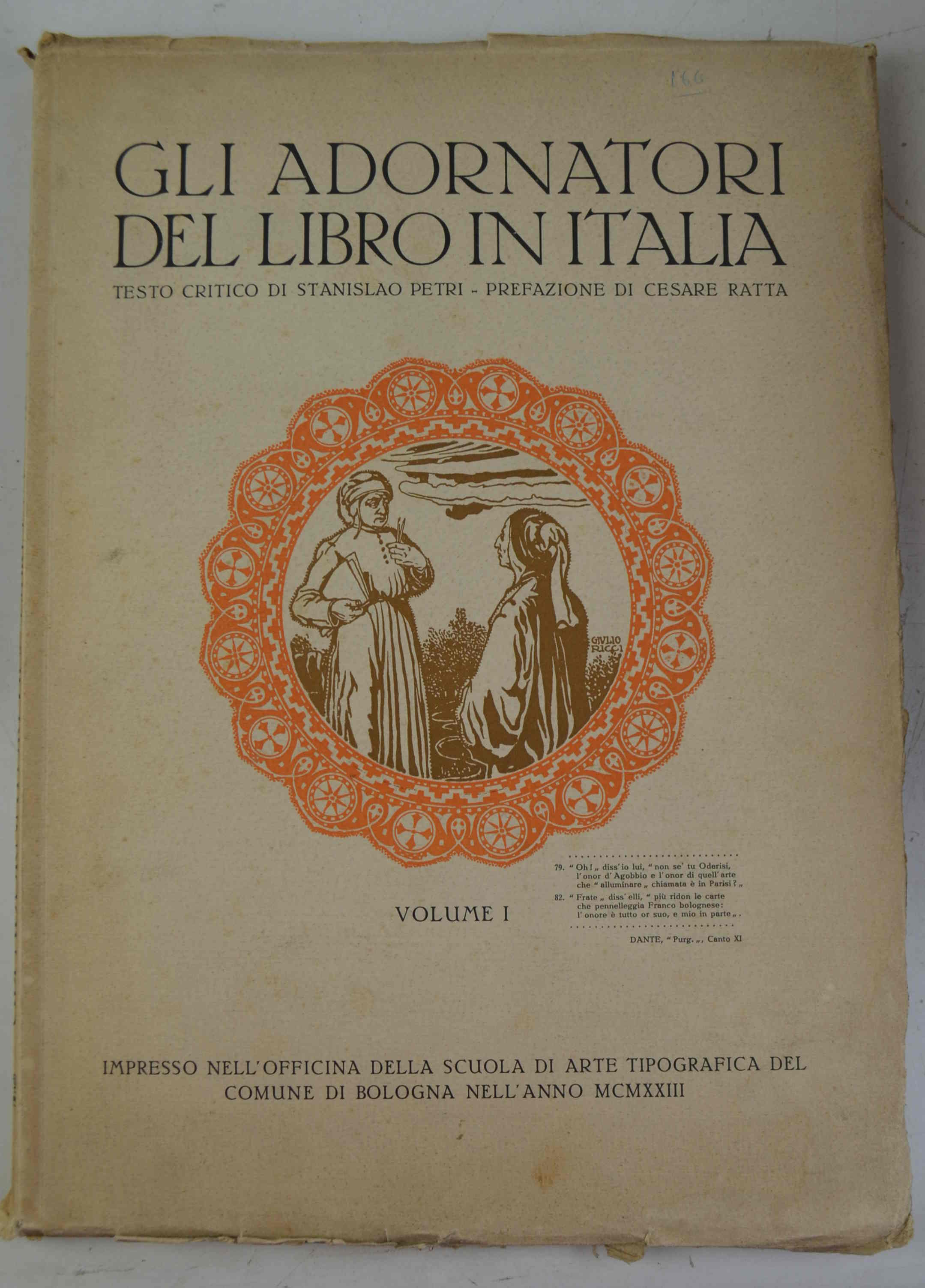 Gli adornatori del libro in Italia. Volume I.