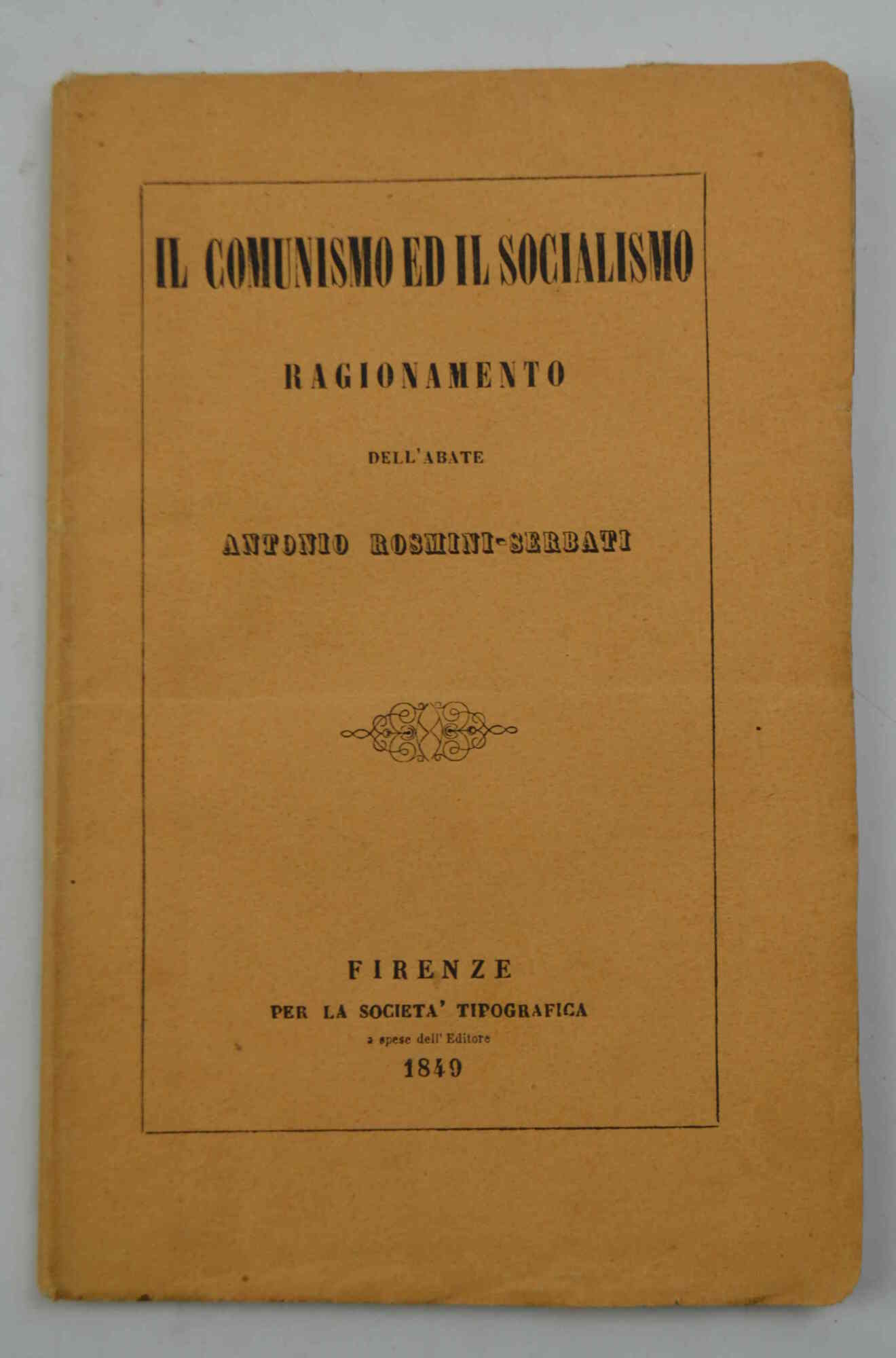 Il comunismo ed il socialismo. Ragionamento...