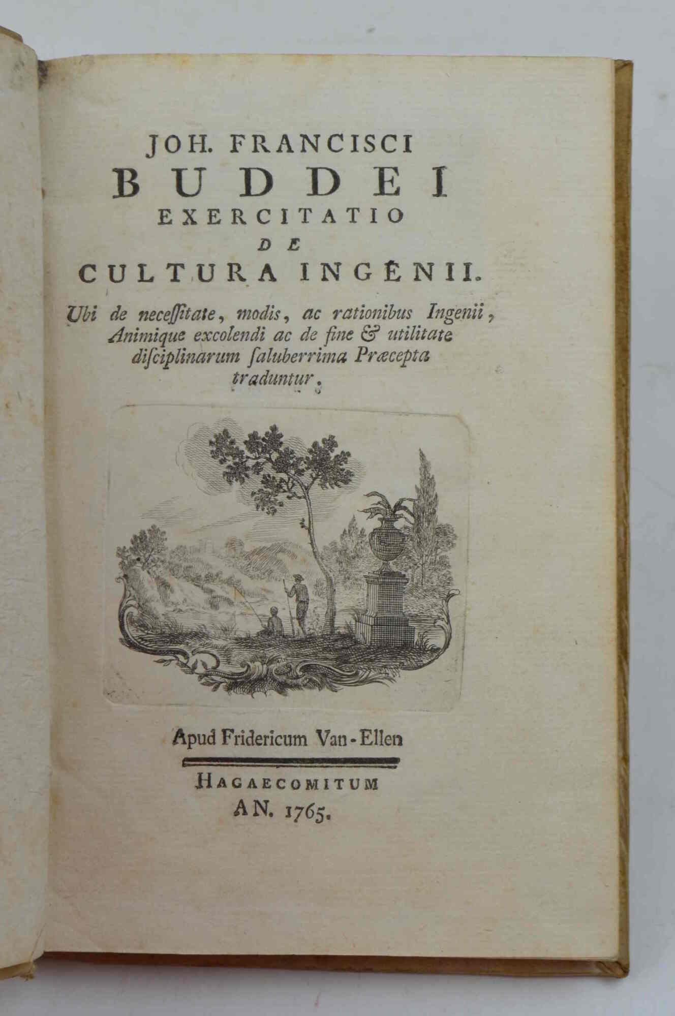 Joh. Francisci Buddei Exercitatio de cultura ingenii. Ubi de necessitate, …