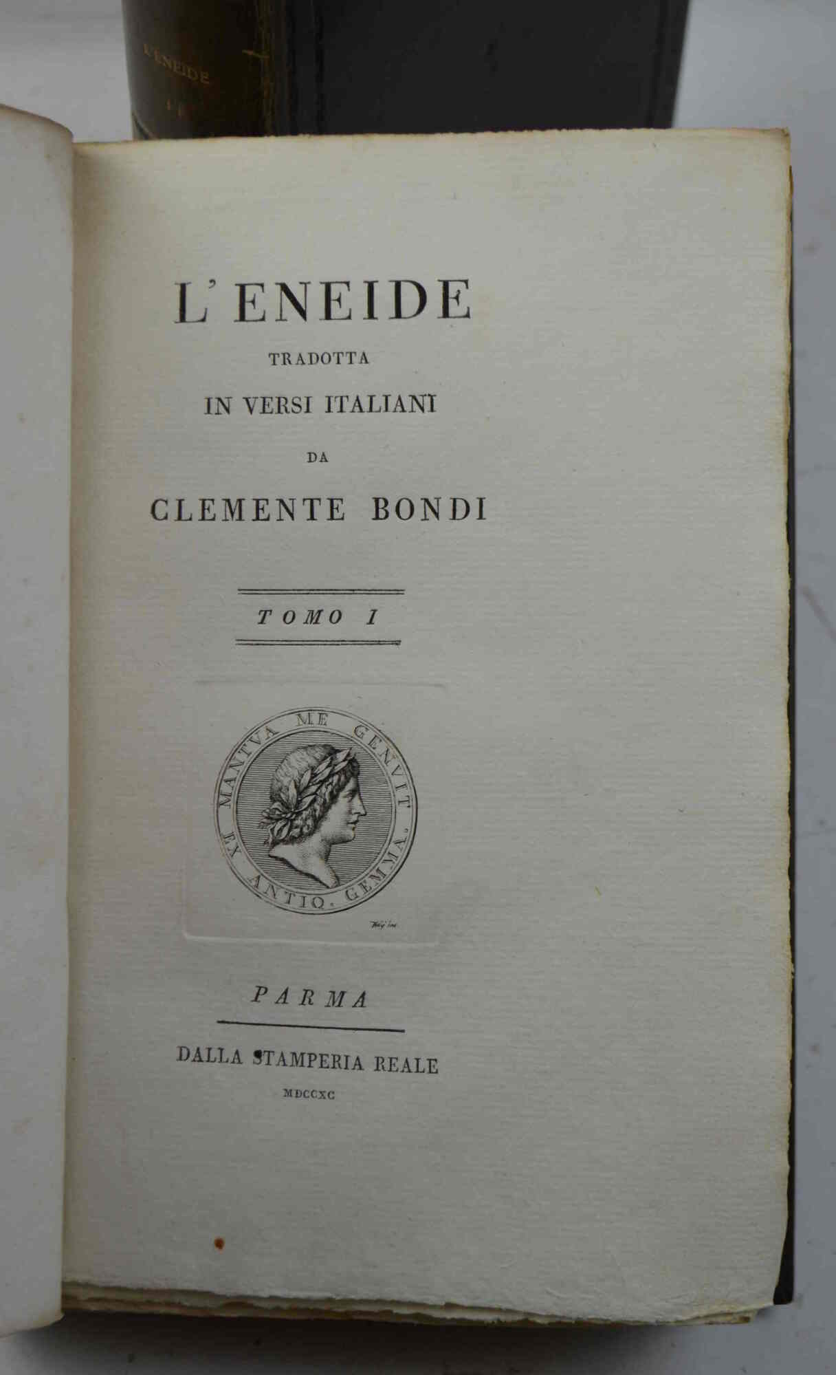 L'Eneide tradotta in versi italiani da Clemente Bondi.