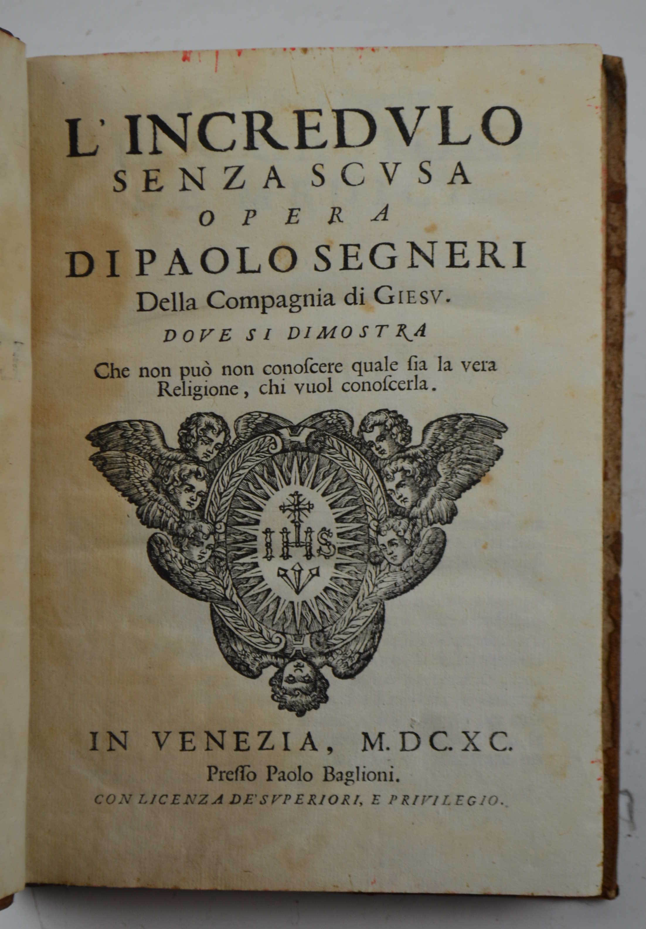 L'incredulo senza scusa. dove si dimostra che non può non …
