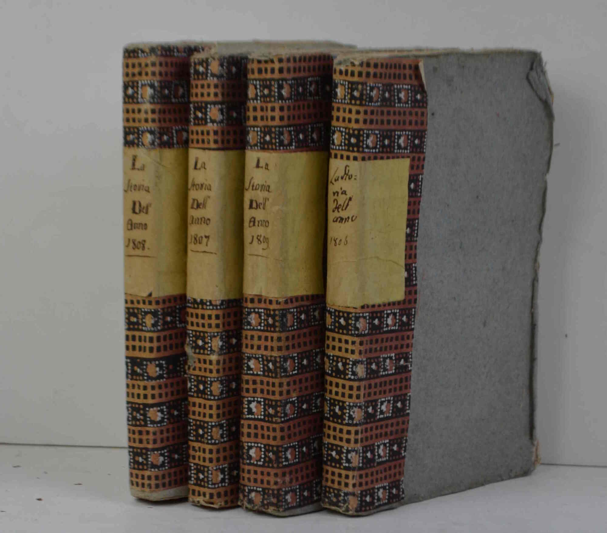 La storia dell'anno 1806, 1807, 1808, 1809.