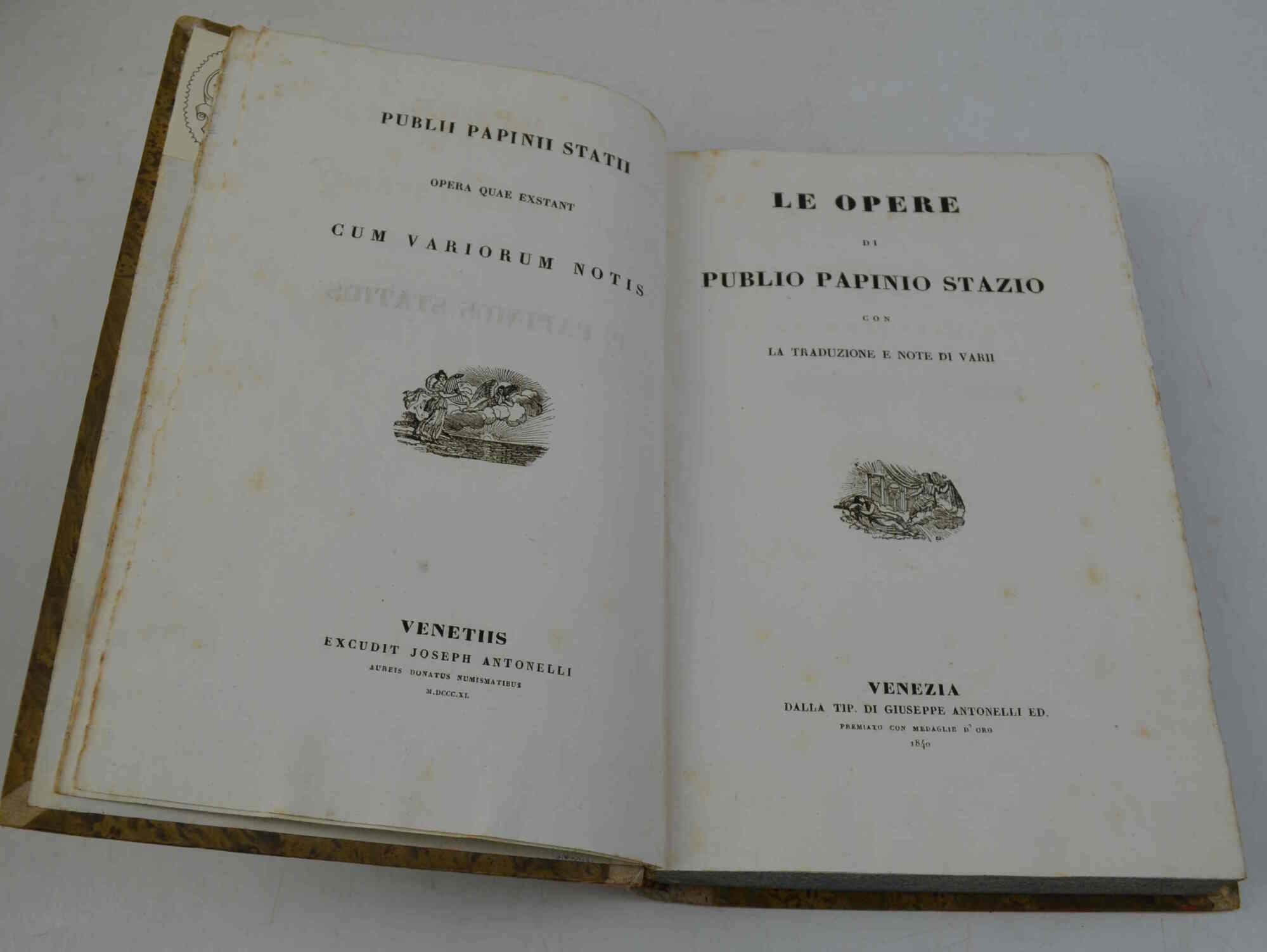 Le opere con la traduzione e note di varii.