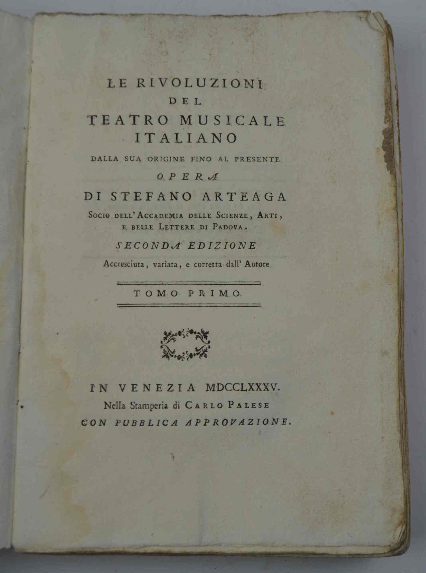 Le rivoluzioni del teatro musicale italiano dalla sua origine fino …