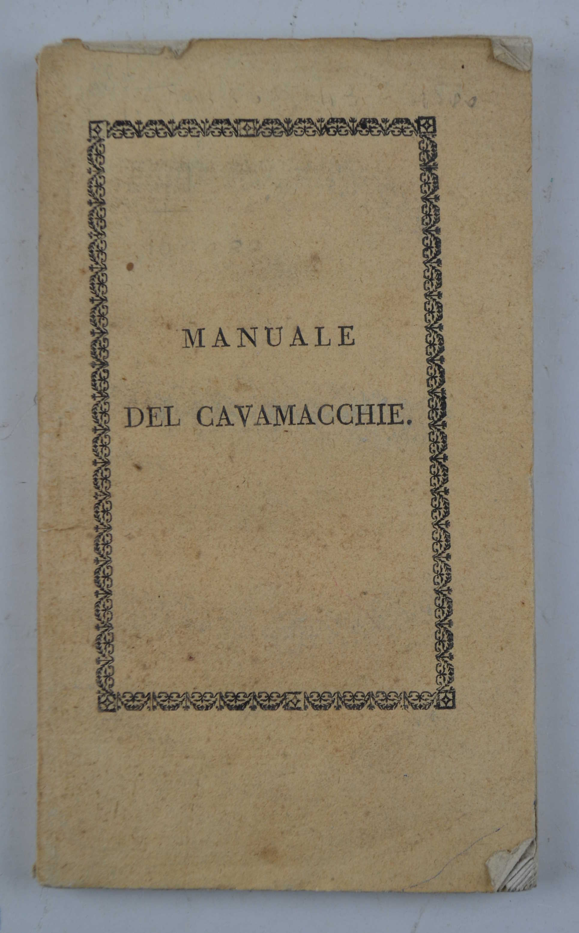 Manuale dell'arte del cavamacchie…