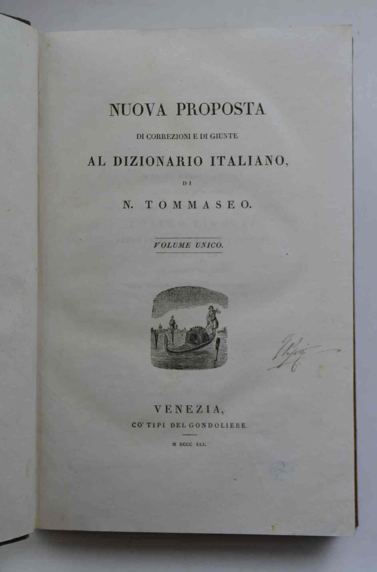 Nuova proposta di correzione e di giunte al Dizionario Italiano...