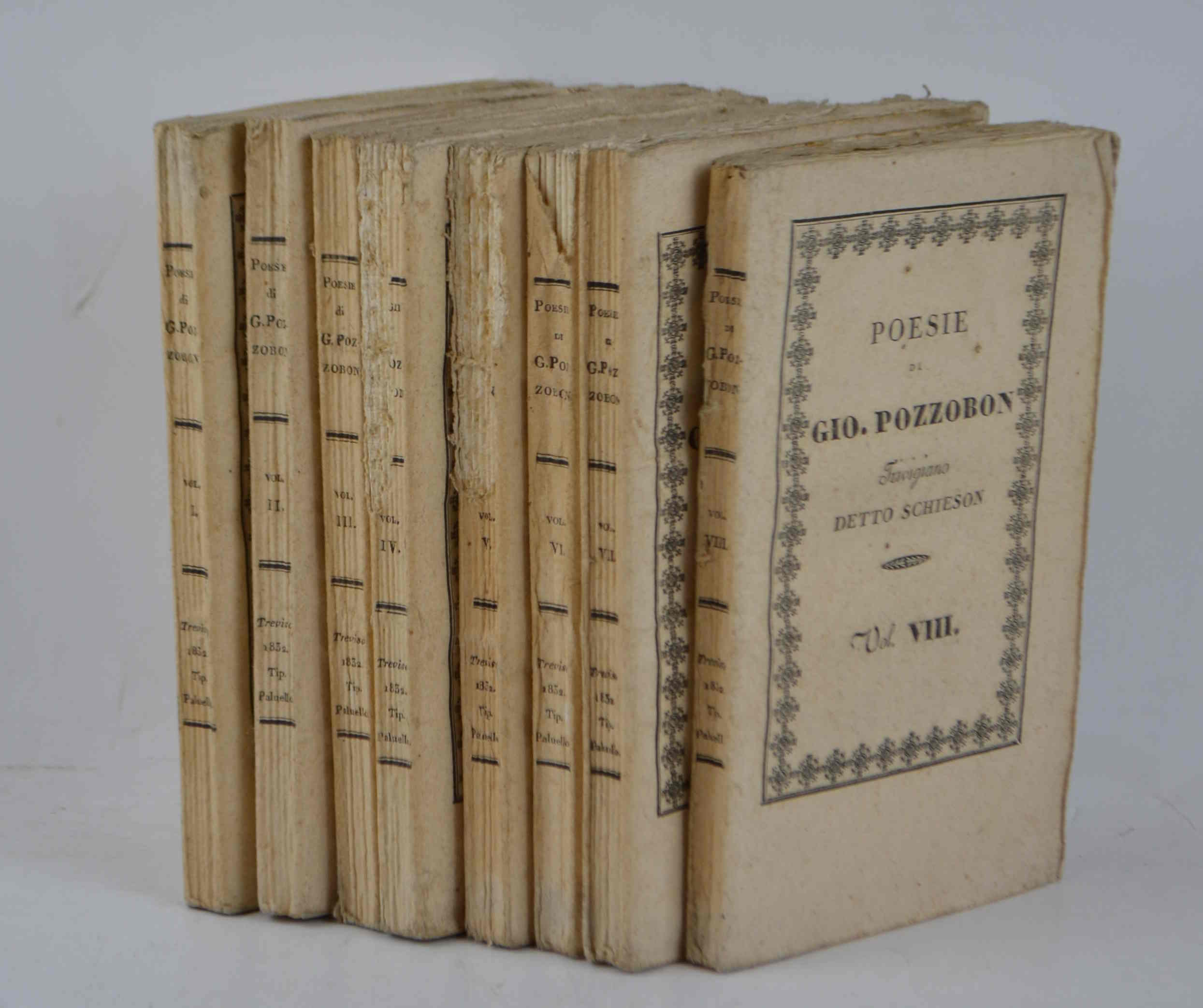 Poesie edite ed inedite di Giovanni Pozzobon trivigiano detto Schieson.