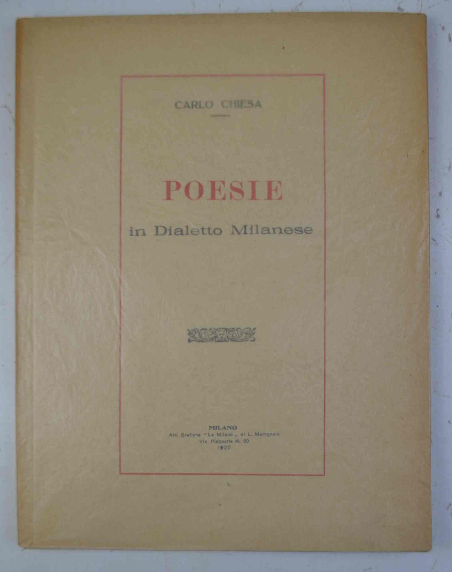 Poesie in Dialetto Milanese.